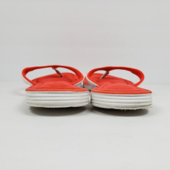Nike Calm Elevation Womens Size 10 White Bright Coral Slip On Flip Flop Sandals - Picture 7 of 12